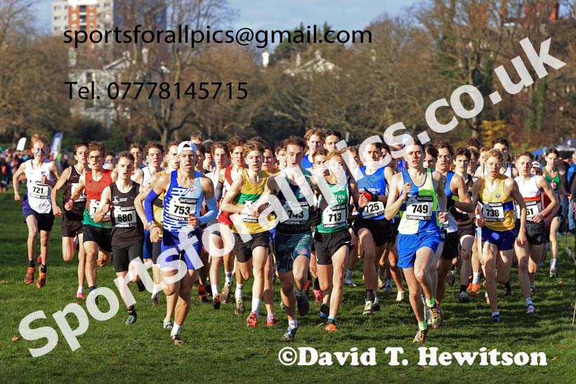 Men's Under-17s, 2023 British Athletics Cross Challenge, Sefton Park, Liverpool. Photo: David T. Hewitson/Sports for All Pics